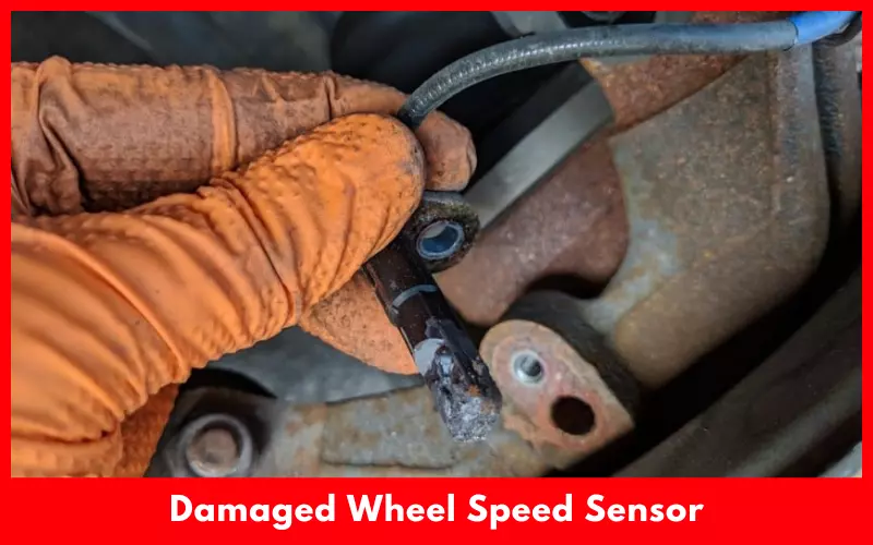 Damaged Wheel Speed Sensor