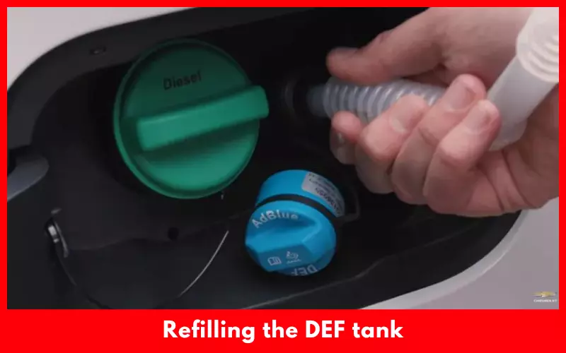 Refilling the DEF tank