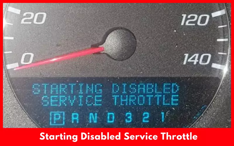Starting Disabled Service Throttle