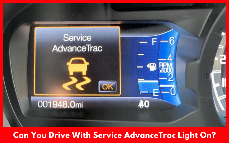 Can You Drive With Service AdvanceTrac Light On
