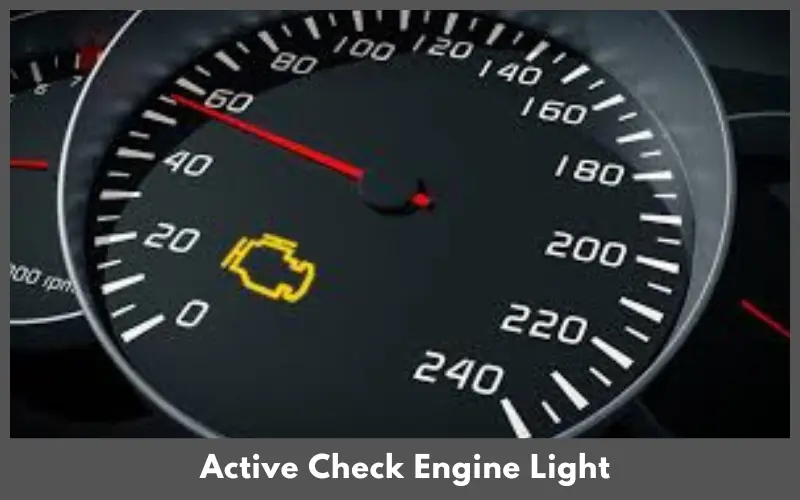 Active Check Engine Light
