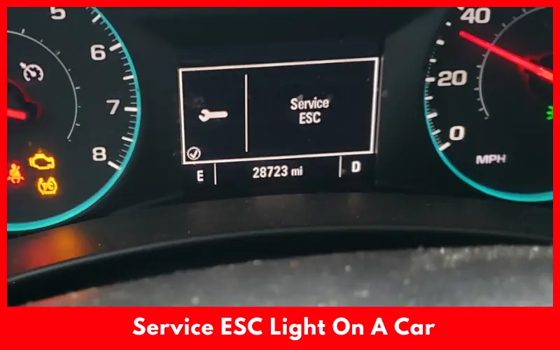 Service ESC Light On A Car