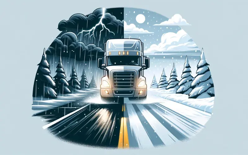 Truck Driving Awareness for Weather Conditions